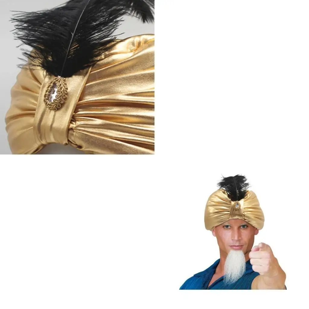 

652F Funny Cosplay for Prince Hats Arab Photoshoot Tool Novelty Headwear Women Men Party Gift Birthday Halloween Hat