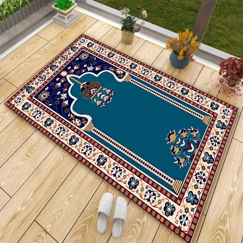 Muslim prayer floor mat home living room bedroom decorative carpet non-slip floor mat