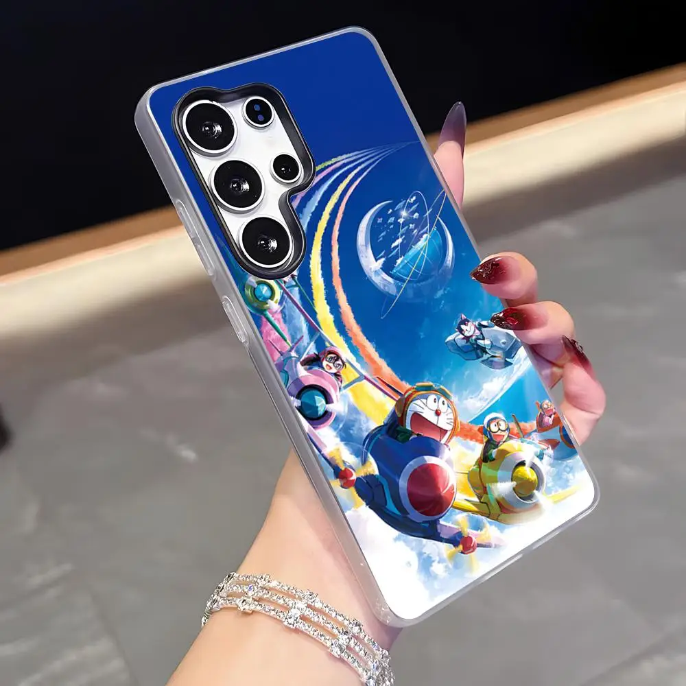 D-Doraemon Cartoon Phone Case For Samsung S26 S25 Plus S24 Plus S22 Ultra S23 FE S21 Plus S21 Ultra Jelly Cover