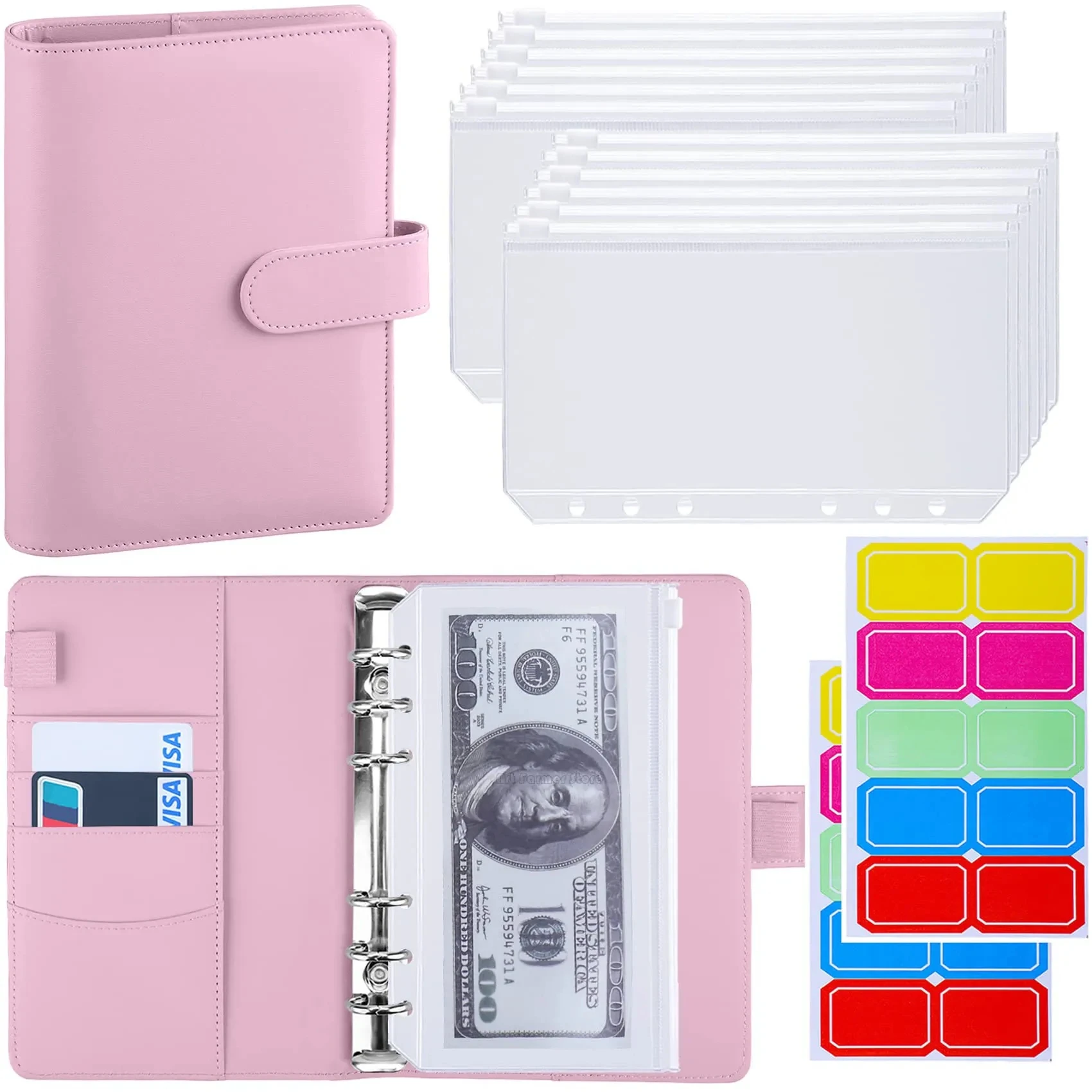 

Notebook A6 Budget Binder with Zipper Envelope Cash Budget Planning This Looper with Cash Envelope Saves Money with Looper Pocke