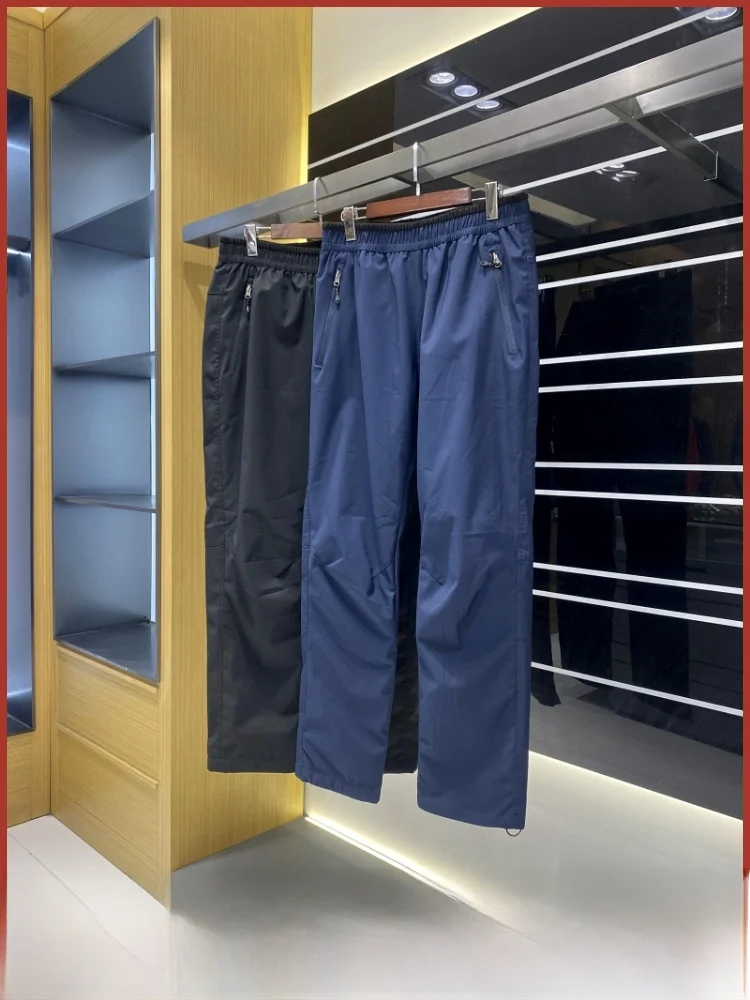 

Уличные повседневные брюки с прямыми штанинами на подкладке, мужские ветрозащитные водонепроницаемые теплые осенне-зимние повседневные брюки