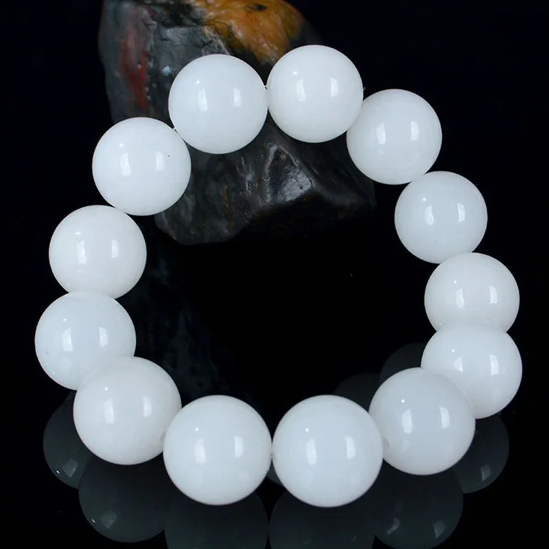 

Live Wholesale Supply of Xinjiang Gold Silk Jade Bracelet with White Jade Beads Quartz Rock Jade