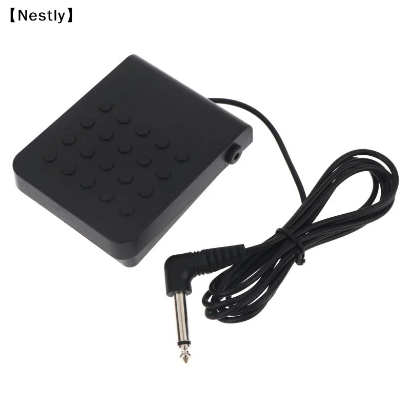 1Pcs Universal Sustain Pedal With Chrome Pedal Non Slip Base For All Digital Pianos Electronic Keyboards Home Practice〔Nest〕