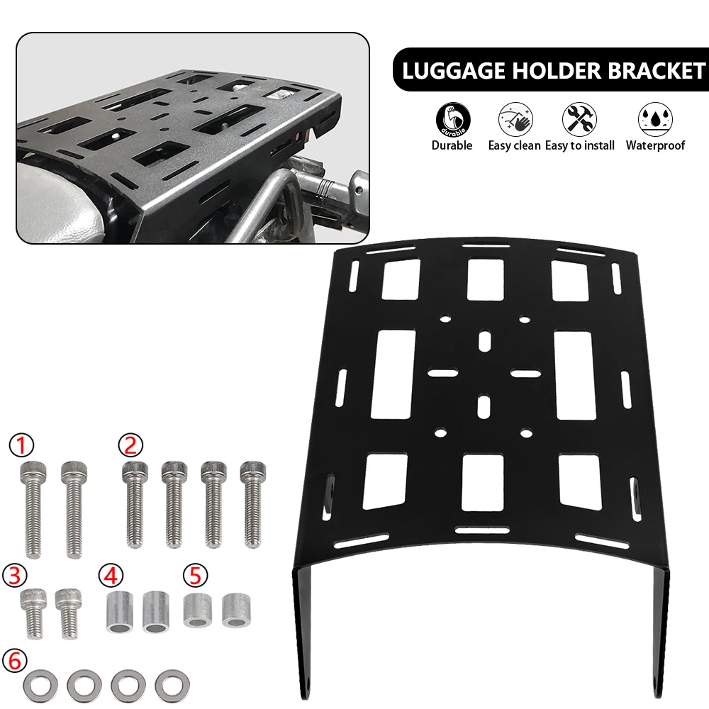 2024 Motorcycle Rear Luggage Rack Cargo Rack Support Shelf Holder Bracket For Suzuki DR650 DR 650 1990-2021 2022 2020 2019 dr650