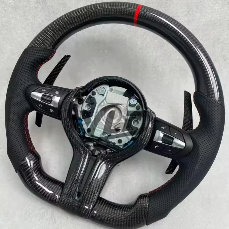 

Customized Carbon Fiber Leather Car Steering Wheel For BMW F10 F30 M2 F87 M3 F80 M4 F82 M5 F90 E70 E90Steering Wheel Accessories