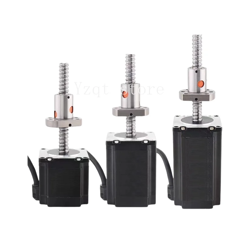 42 57 86 Ball screw stepper motor 1204 1210 1605 1610 Machining bearing position, brake