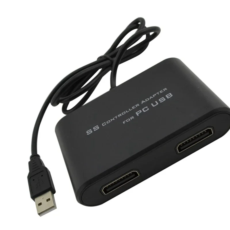B-M USB Controller Adapter For Sega Saturn SS Controller Game Pad To PC USB Adapter Dual Port