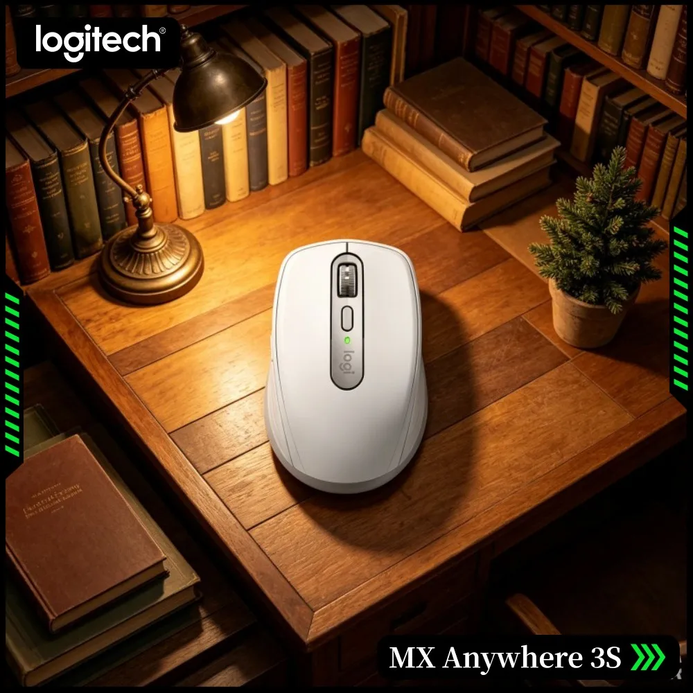 Top-Tier MX Anywhere 3S - 8000 DPI Tracking, Hyper-Scroll, Silent Click, Perfect For College Fair & Lab Office Use