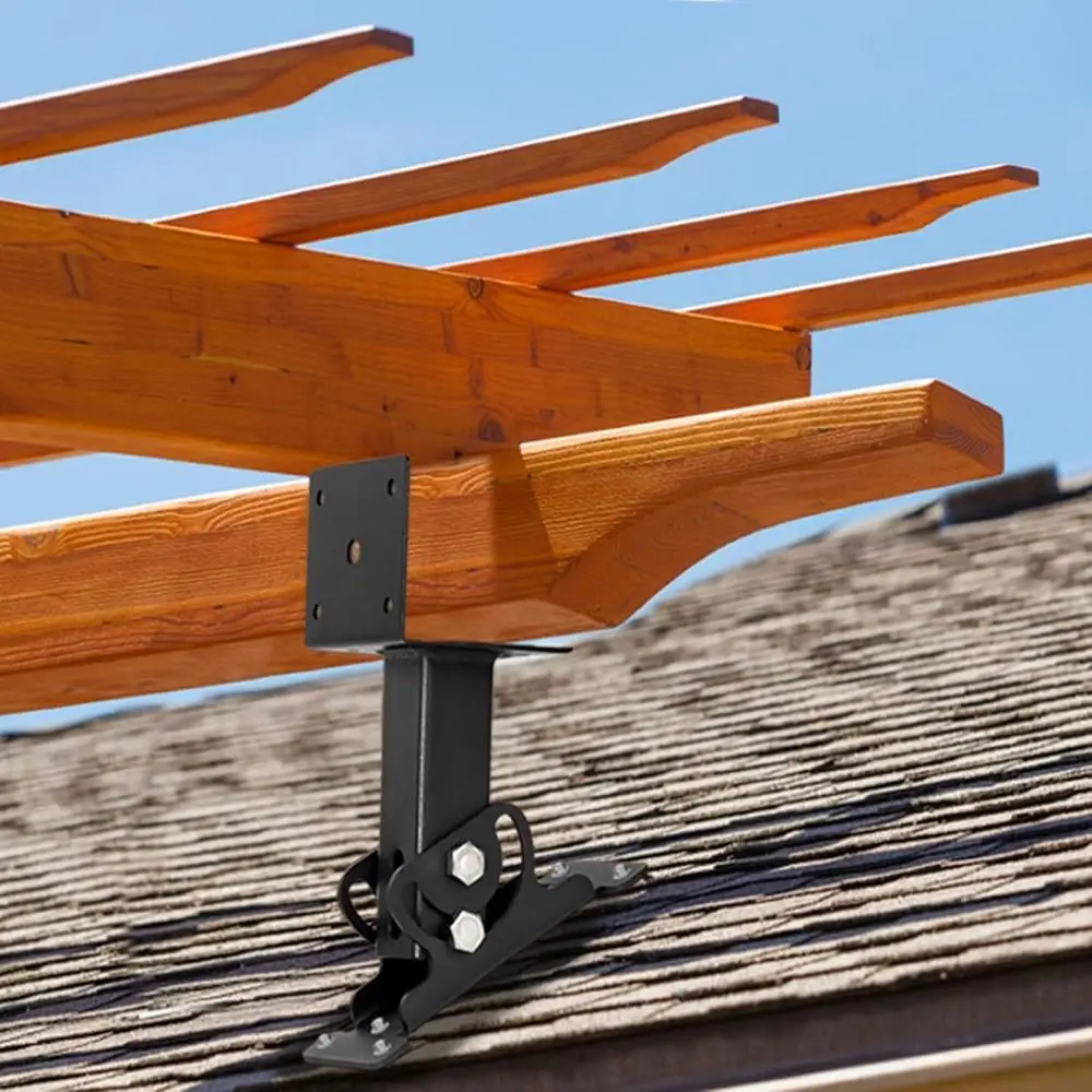 

Resin 1 Pack Adjustable Heavy Duty Roof Brackets 180 Degree Saddle Riser Brackets Tilt Angle Pergola 304 Stainless Steel