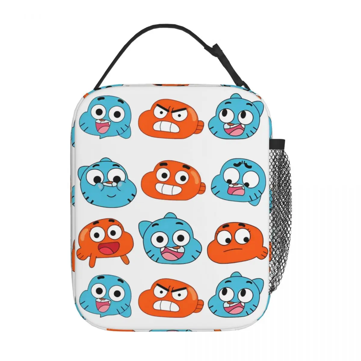 

Gumballs & Darwin Faces Features Insulated Lunch Bag Cooler Bag Meal Container Large Lunch Box Tote Girl Boy Office Picnic