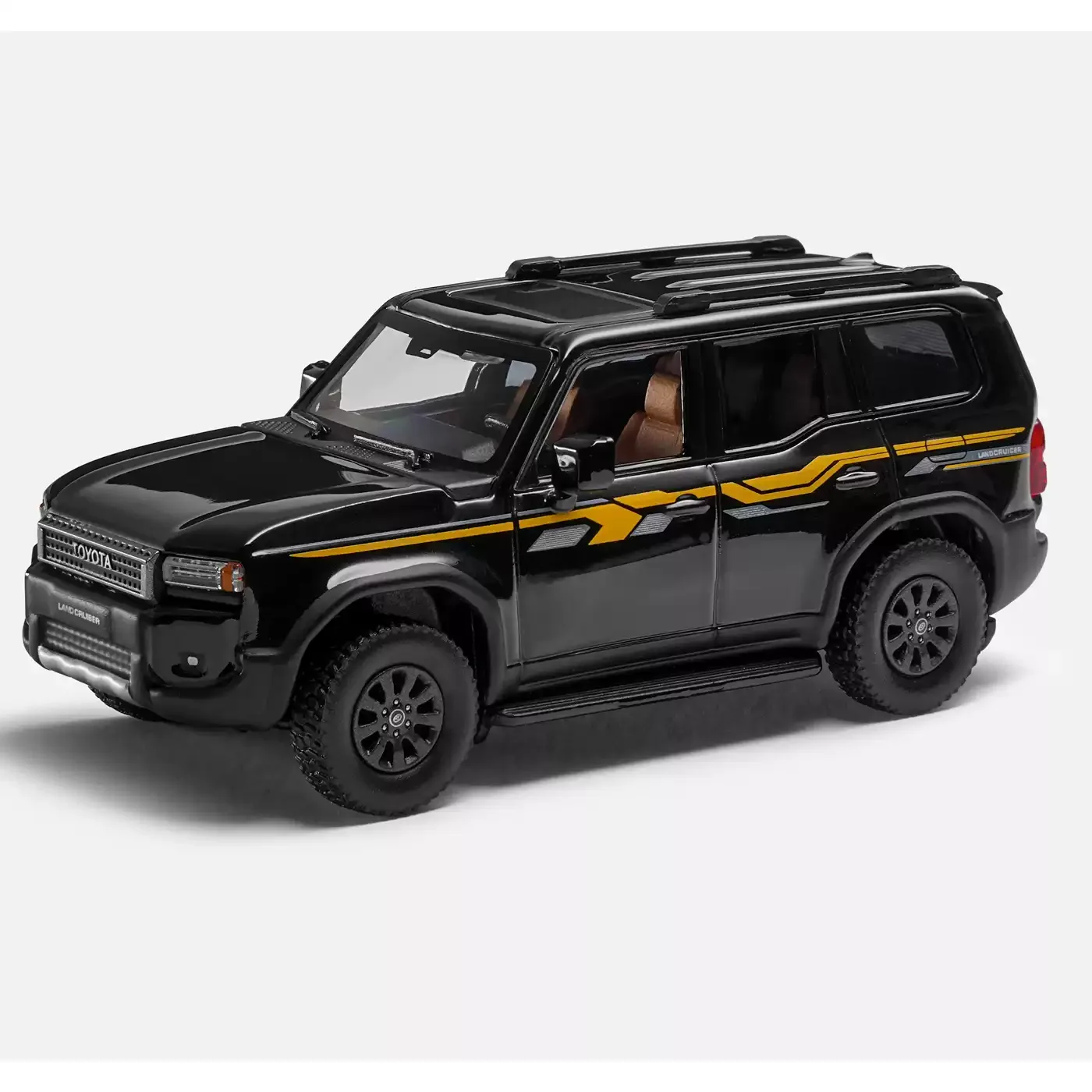 Massdi 1:64 Toyota Prado Lc250 With Shock Absorber, High-Profile Suv Off-Road Vehicle Alloy Car Model Ornaments In Stock