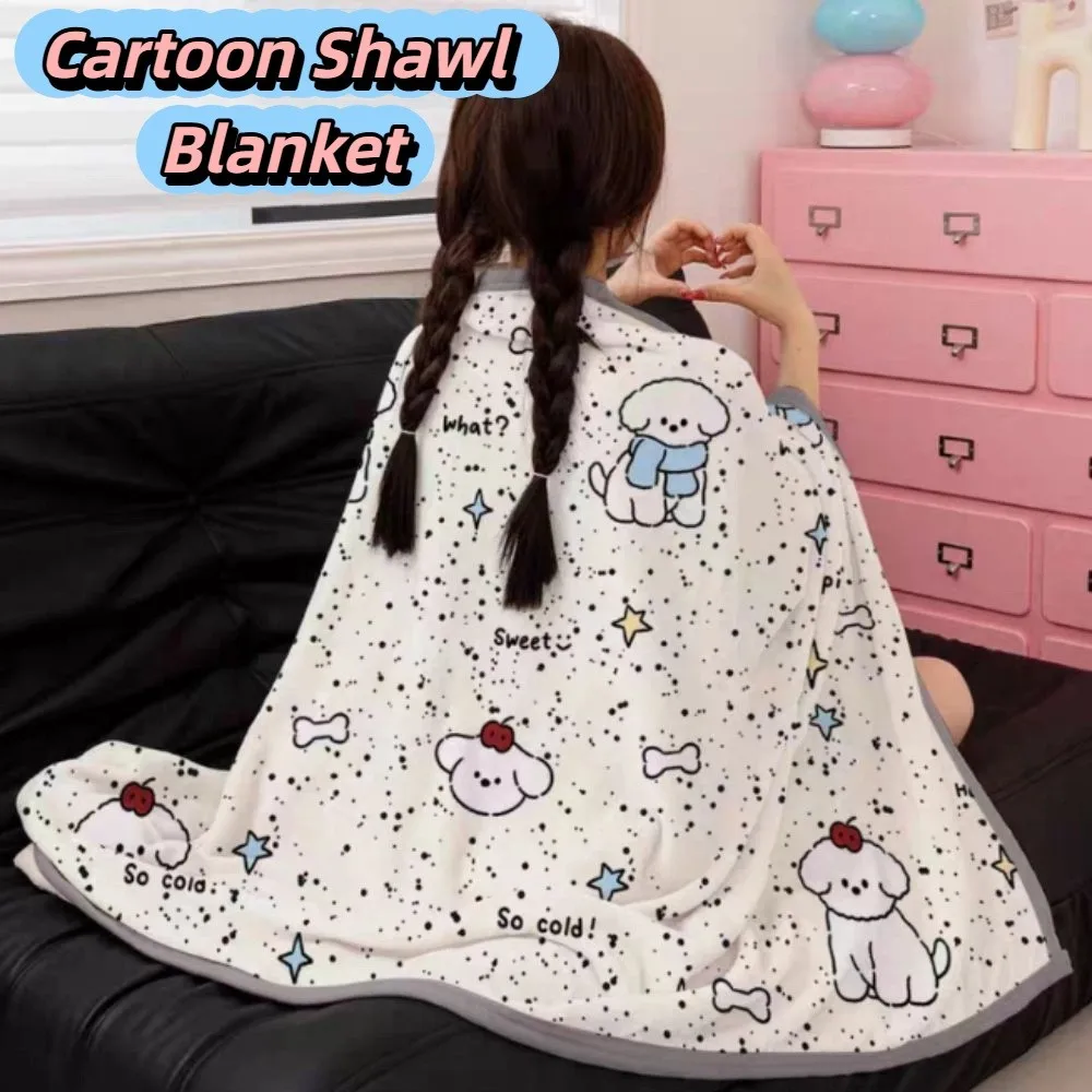 

Durable Comfortable Capybara Blanket Flannel Lightweight Cartoon Shawl Blanket Printing Multifunction Sofa Blanket Winter