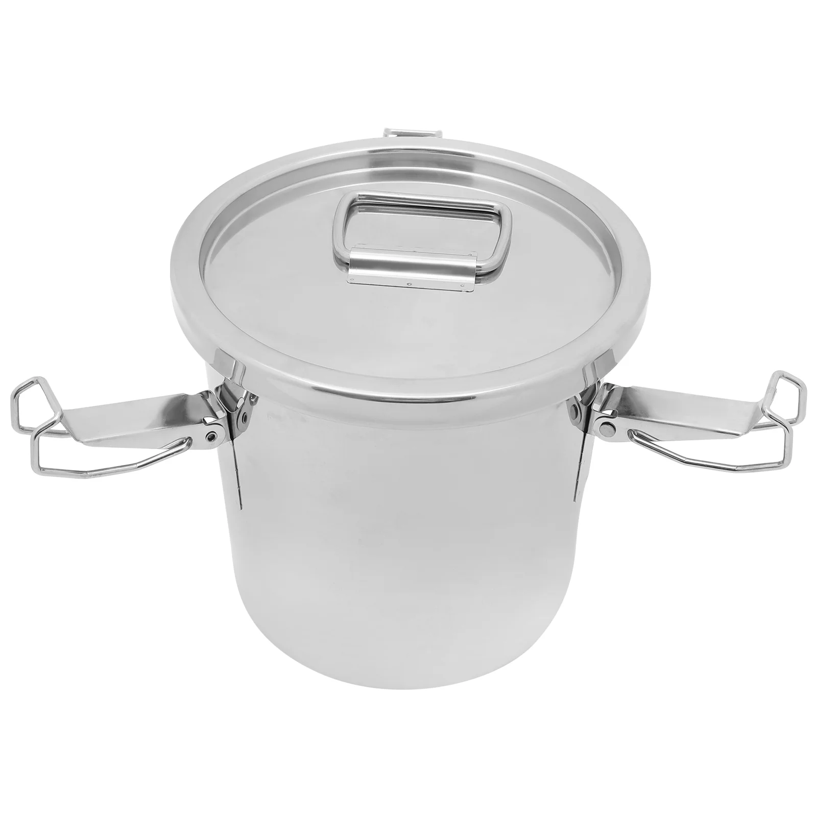 Stainless Steel Sealed Bucket Milk Jug with Lid Tea Jar Rice Bucket/rice Storage Box Grease 201 Dried Fruit