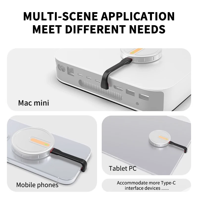 20 Gbit/s 90 ° USB-Kabel C auf C PD 3A 60 W 75 mm Mobile Power Typ C-Kabel für iPhone 16 15 Pro Max MacBook Power Bank Tablet iPad – Detail 6