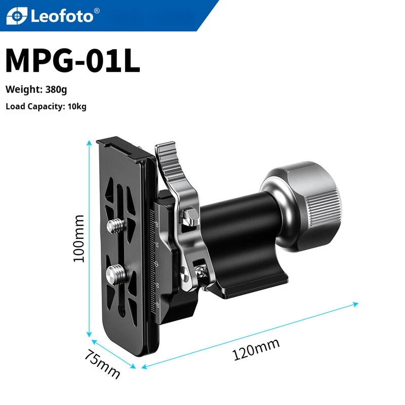 

Leofoto MPG-01 Horizontal Monopod Head for Panoramic Vertical Shooting Arca-Standard Knob Locking / Lever Locking