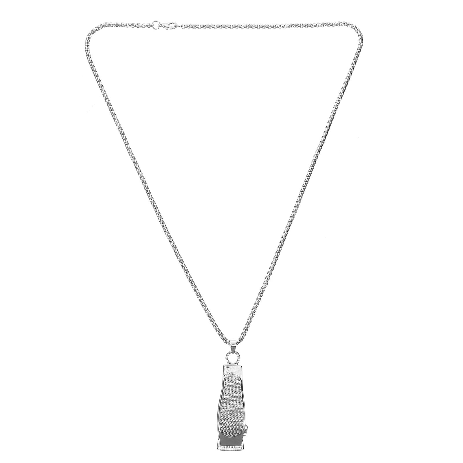 

Barbershop Transfer Light Keychain Delicate Necklace Men Chains Hanging Pendants Jewelry for Hair Stylist Vintage