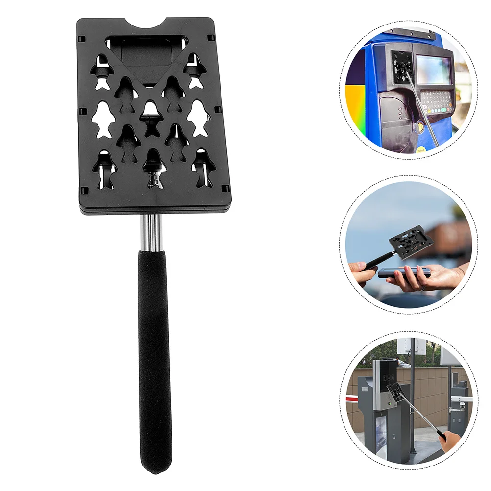 

2pcs Parking Assistant Telescoping Rod For Car Parking Access Card Extender Lightweight Durable Plastic Garage Stop Sign Aid