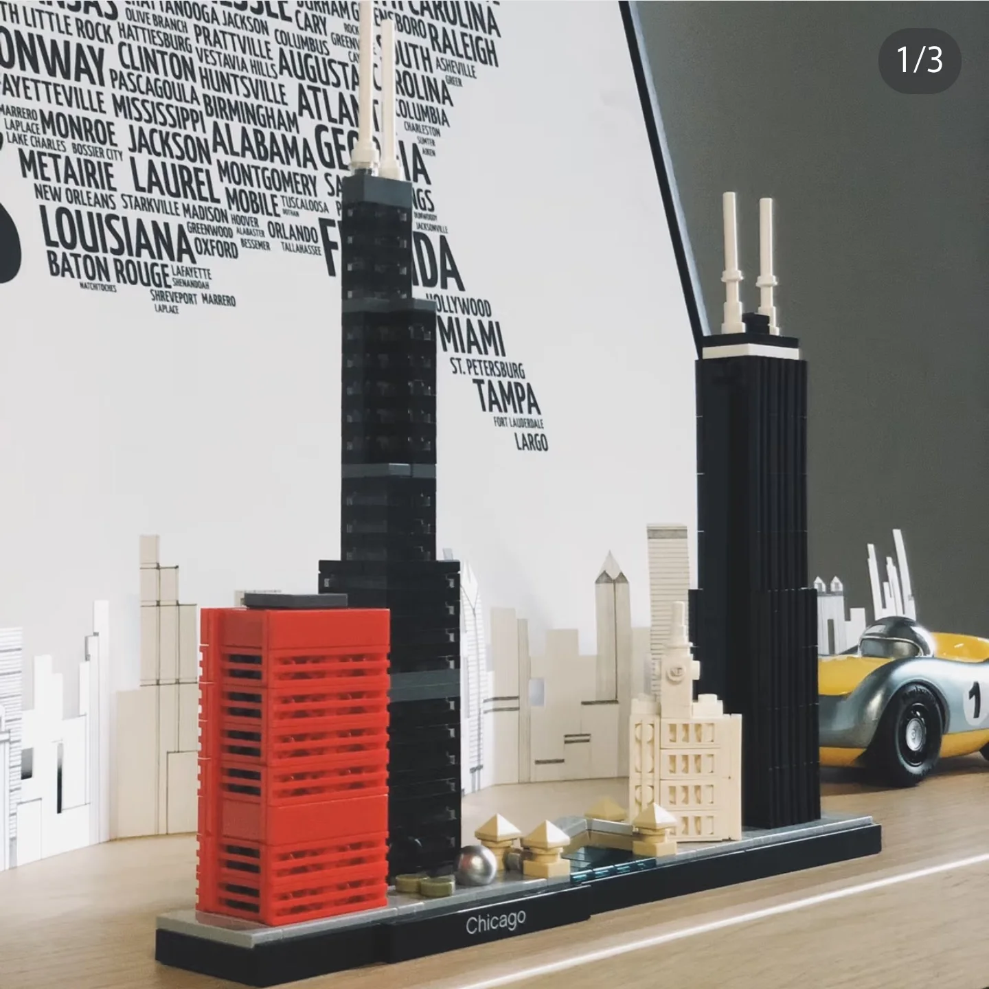 21033 USA City Skyline Chicago Building Blocks Model Toys With Box