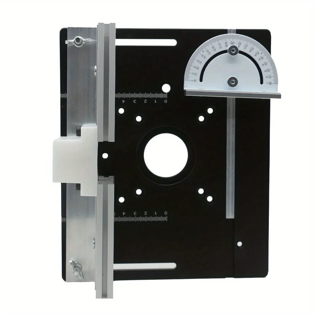Multifunktionale Aluminium-Frästisch-Einsatzplatte, Holzbearbeitung, elektrische Holzfräse, Klappplatte für Werkbänke, Fräsplatte – Detail 15