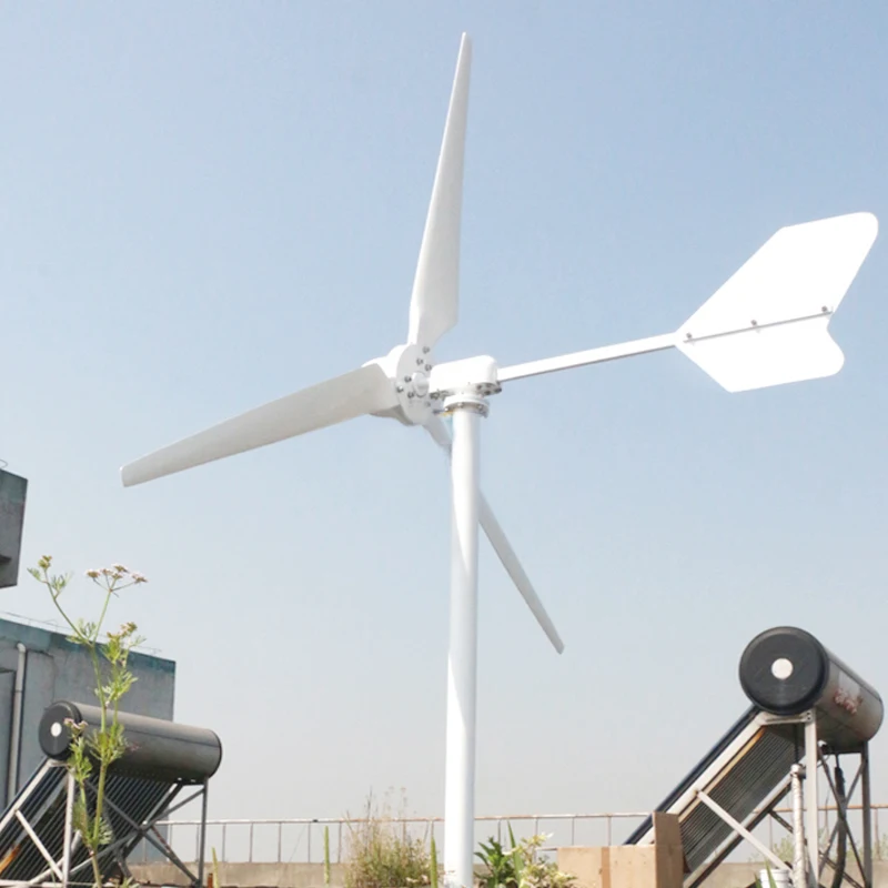 Home Farm 10KW Free Energy Wind Power Turbine Generators 10000W 48V 96V Three Phase Horizontal Windmill Fan 3 Blades