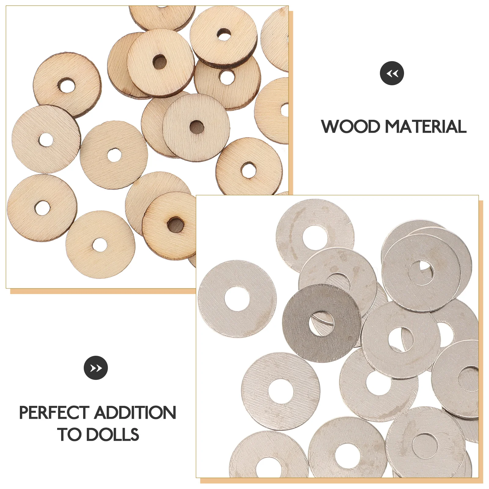 

20 Sets Wooden Joint Accessories Bear Accessory Animal Making Connector Joints Diy Toy Supplies
