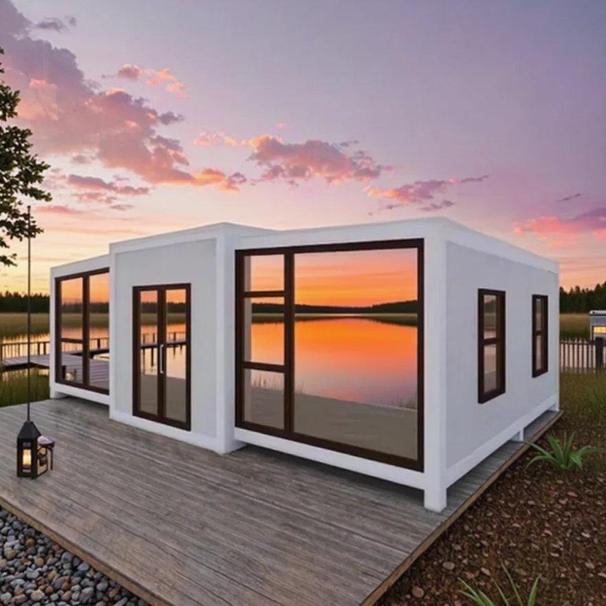 وحدات قابلة للطي منزل حاوية جاهزة المنزل تركيب سريع 3 أيام مكتب متنقل التخييم المقصورة متجر مؤقت
