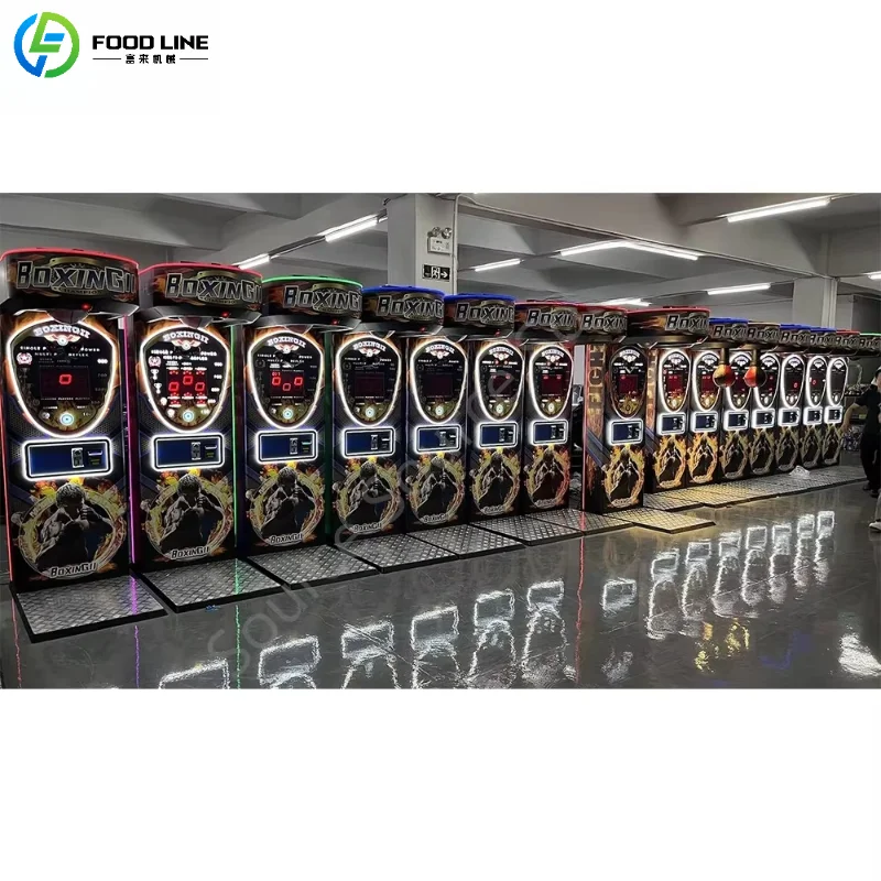 Customized Coin Operated Kick Electronic Training Vending Arcade Game Bag Punching Machines Boxing for Entertainment Center