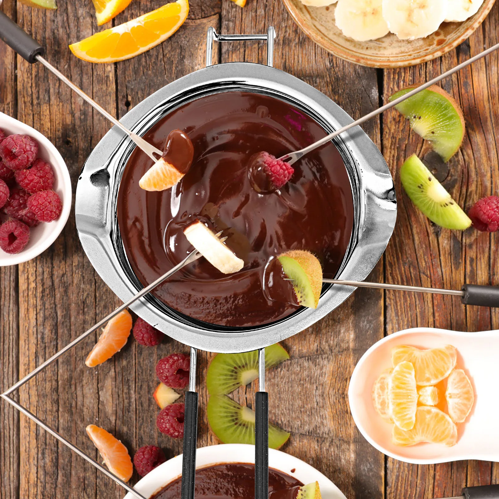 

1Set Long Handle Melting Pot Practical Durable Melting Bowl for Chocolate Butter Wax Home Kitchen Restaurant Use