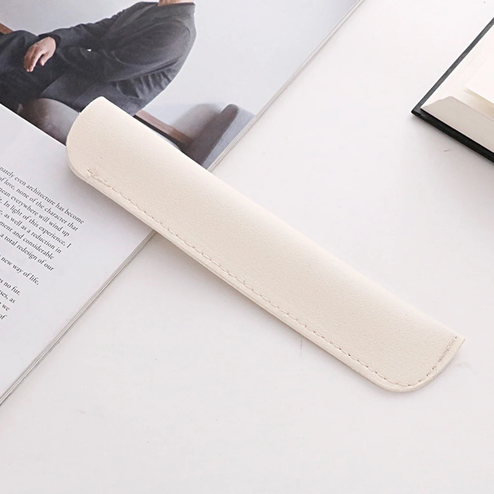 12Pcs PU Pen Pouch Sleeve Wear-Resistant Pen Holder Storage Case for Fountain Ballpoint Pencil Pens Office School Travel