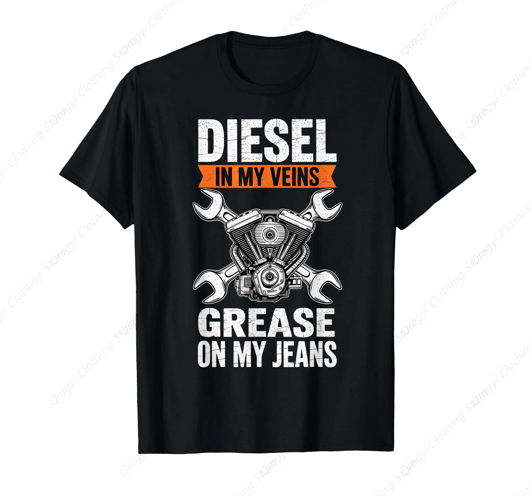 

Diesel in My Veins Diesel Mechanic Engineer Car Mechanic T-Shirt