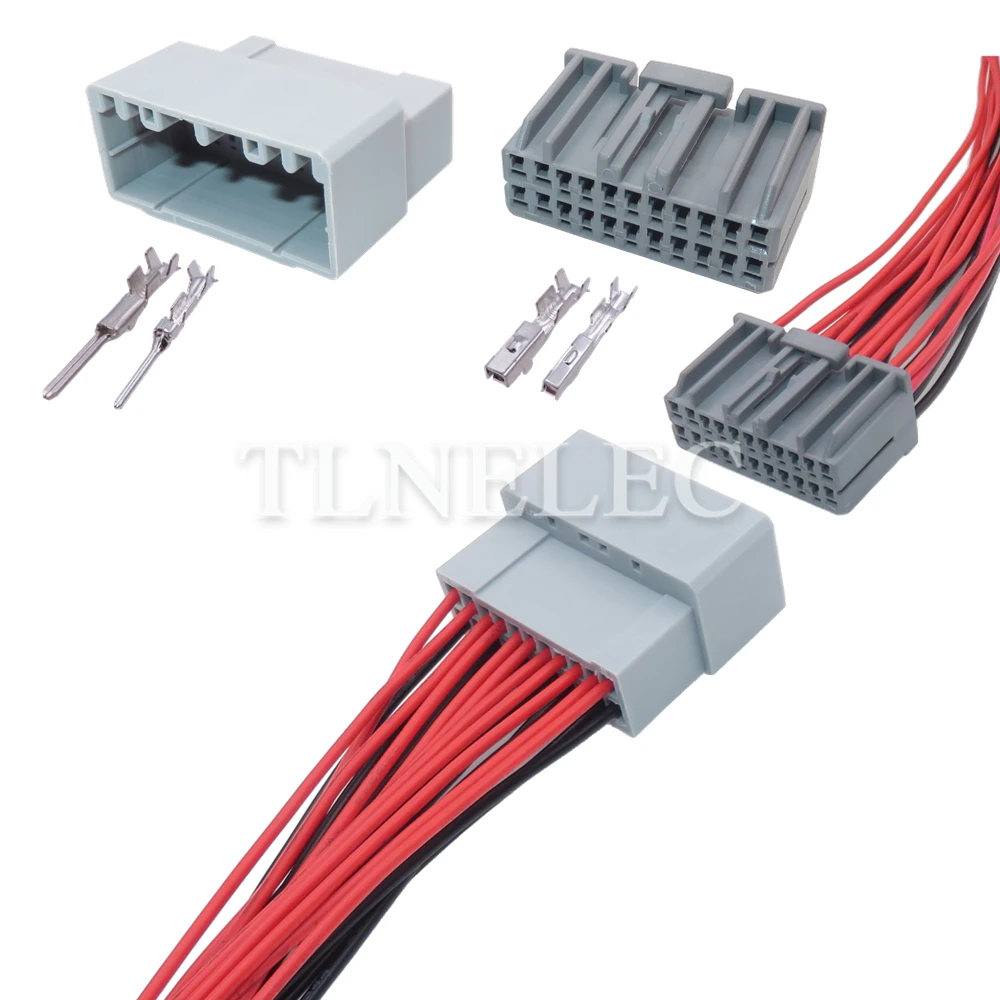 22 Pin Way รถที่รวมสายซ็อกเก็ตสายไฟรถยนต์เครื่องขยายเสียงขั้วต่อขั้ว917989-6 178798-6