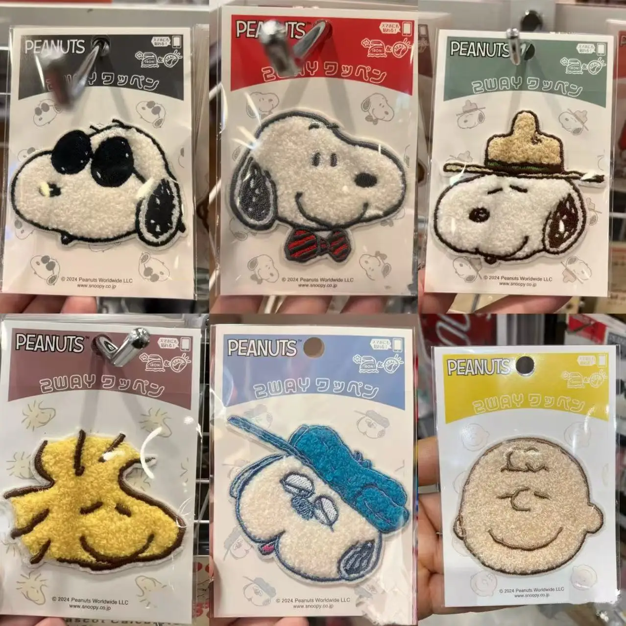 Anime Snoopy Aufnäher Stoffaufkleber zum Aufnähen Stickerei-Patches Applikation zum Aufbügeln auf Kleidung Hosen Dekoration Nähen