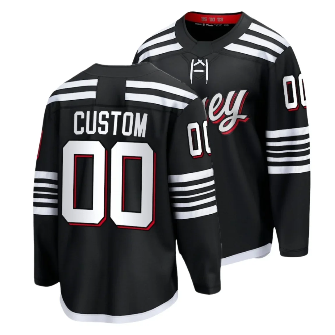 Custom New Jersey Men Ice Hockey Jersey #86 Jack Hughes #13 Jack Hughes #43 Luke Hughes #28 Timo Meier #91 Dawson Mercer