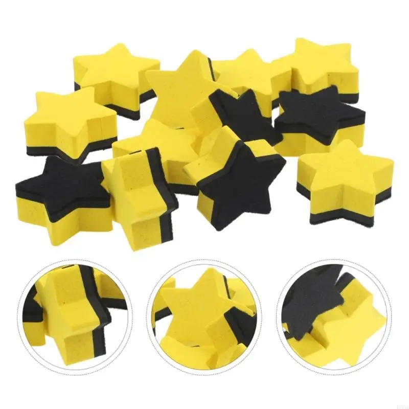 Портативные магнитные доски Erasers 15peeces Set Star Pattern Cheme Cleaners для учителей и учеников.