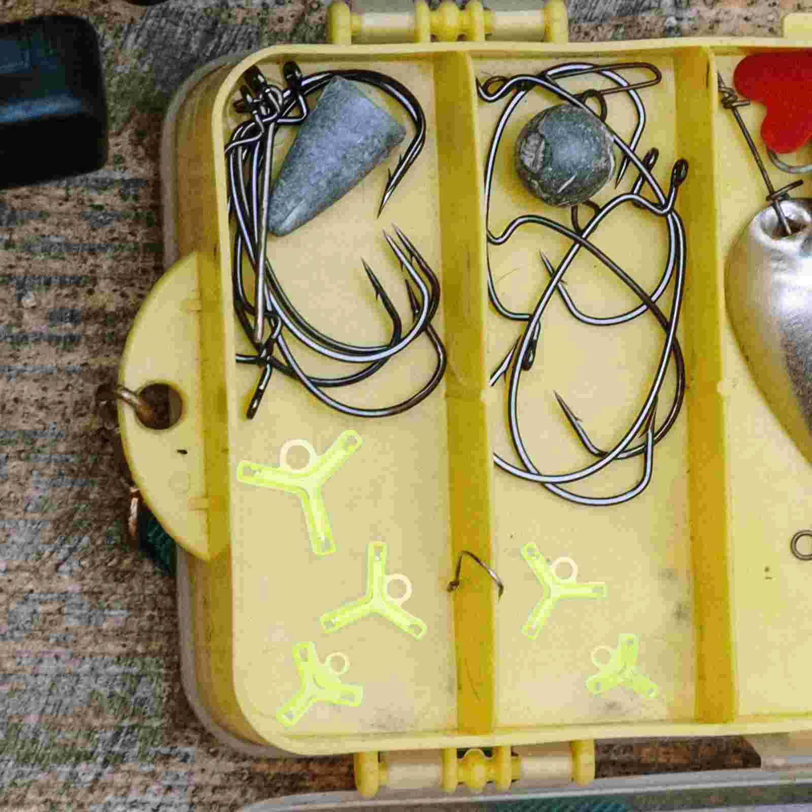 100 Pcs Fishhook Hat Bonnets Hooks Treble Cover Anti-scratch Guard for Fishing Safety Holder Polypropylene Protective Covers image 4