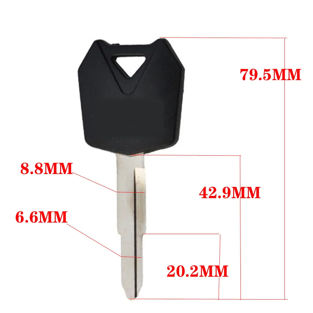 Motorcycle Blank Key For Kawasaki ZZR 250/400/600/1100/1200 W800 NINJA 400R ZXR400 ER-6F/6N ZX-6R 636 ZX-9R/10R/12R/14R Z750/R/S