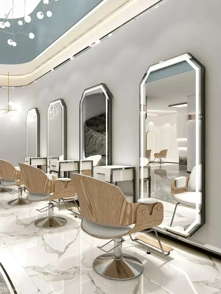 New Barber Shop Mirror Table Hair Salon Special European Mirror Hair Salon Single Side