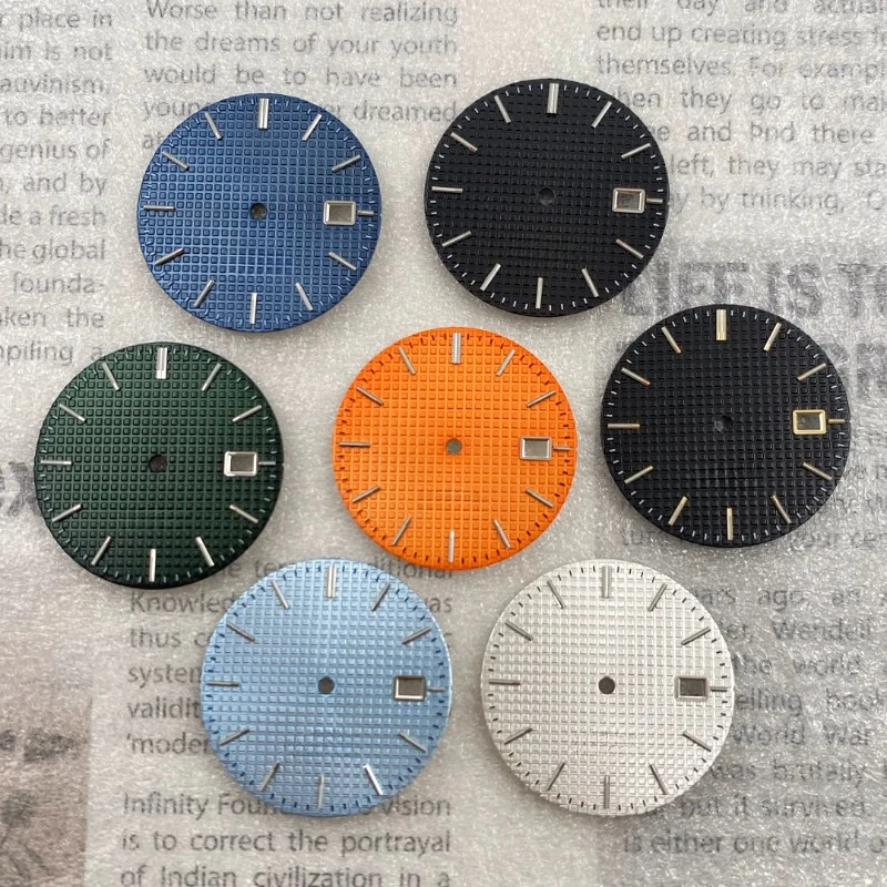 

31.8mm NH35 Dial S Green Luminous Calendar Dial Gradient Suitable for NH35 NH36 Movement Watch Modification Accessories NEW DIY