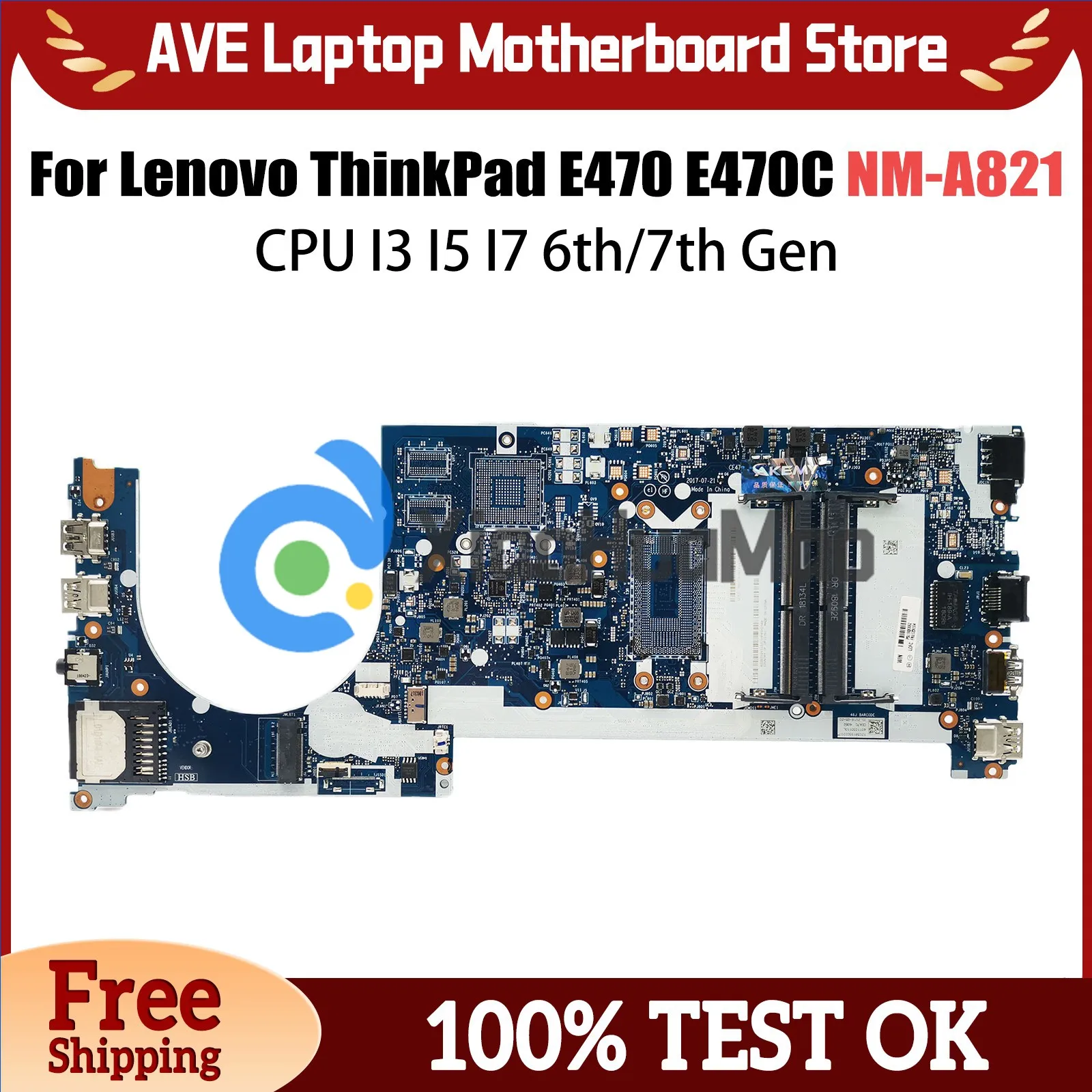 

NM-A751 Материнская плата для ноутбука Lenovo Ideapad 310-15ISK 510-15ISK Материнская плата для ноутбука с процессором I5-6200U 5B20L35898 4G GPU 15 дюймов