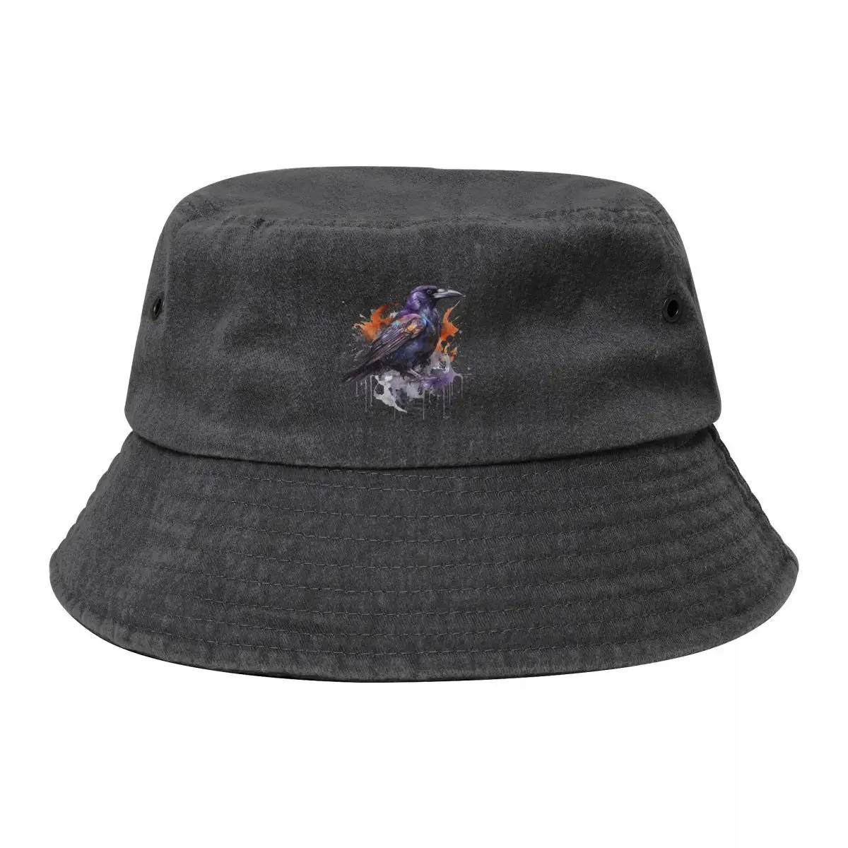 Crow Bucket Hat Big Size Hat party Hat Sunscreen Women Hats Men's