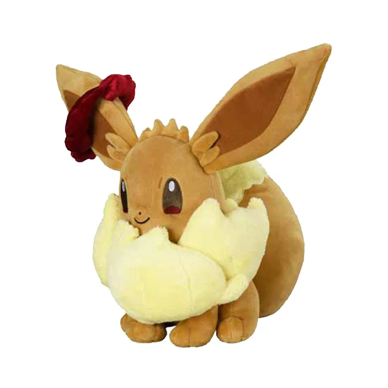 35CM Dynamax Eevee Plush Toys Sword&Shield Pokemon Pikachu Eevee Stuffed Doll Kawaii Room Decor Exquisite Xmas Kid Gift