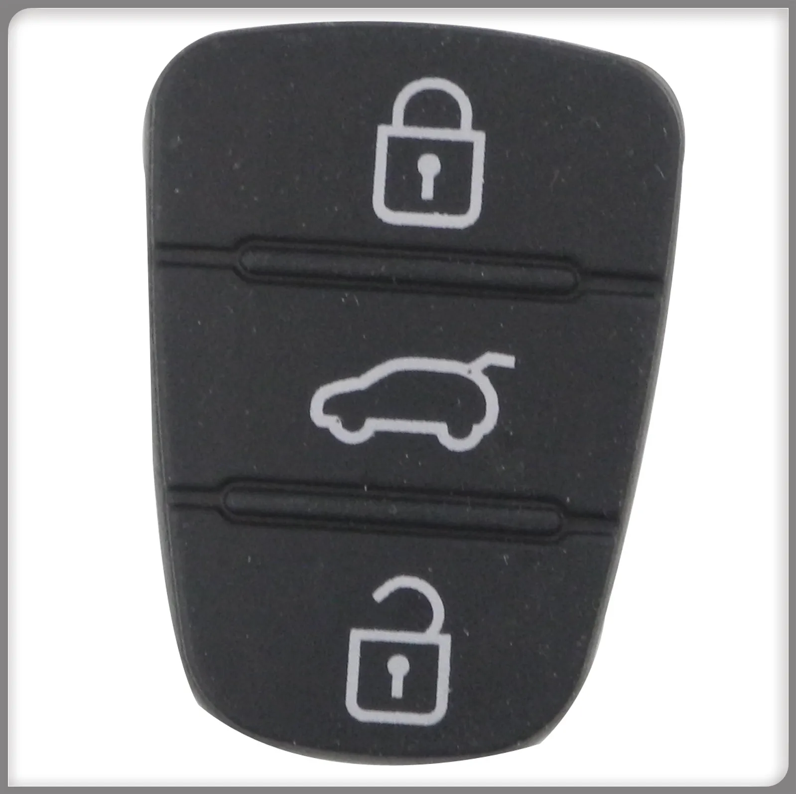 jingyuqin 3 Buttons New Replacement Rubber Pad Flip Folding Car Remote Key Shell For Hyundai I30 IX35 Kia K2 K5 Cover Case