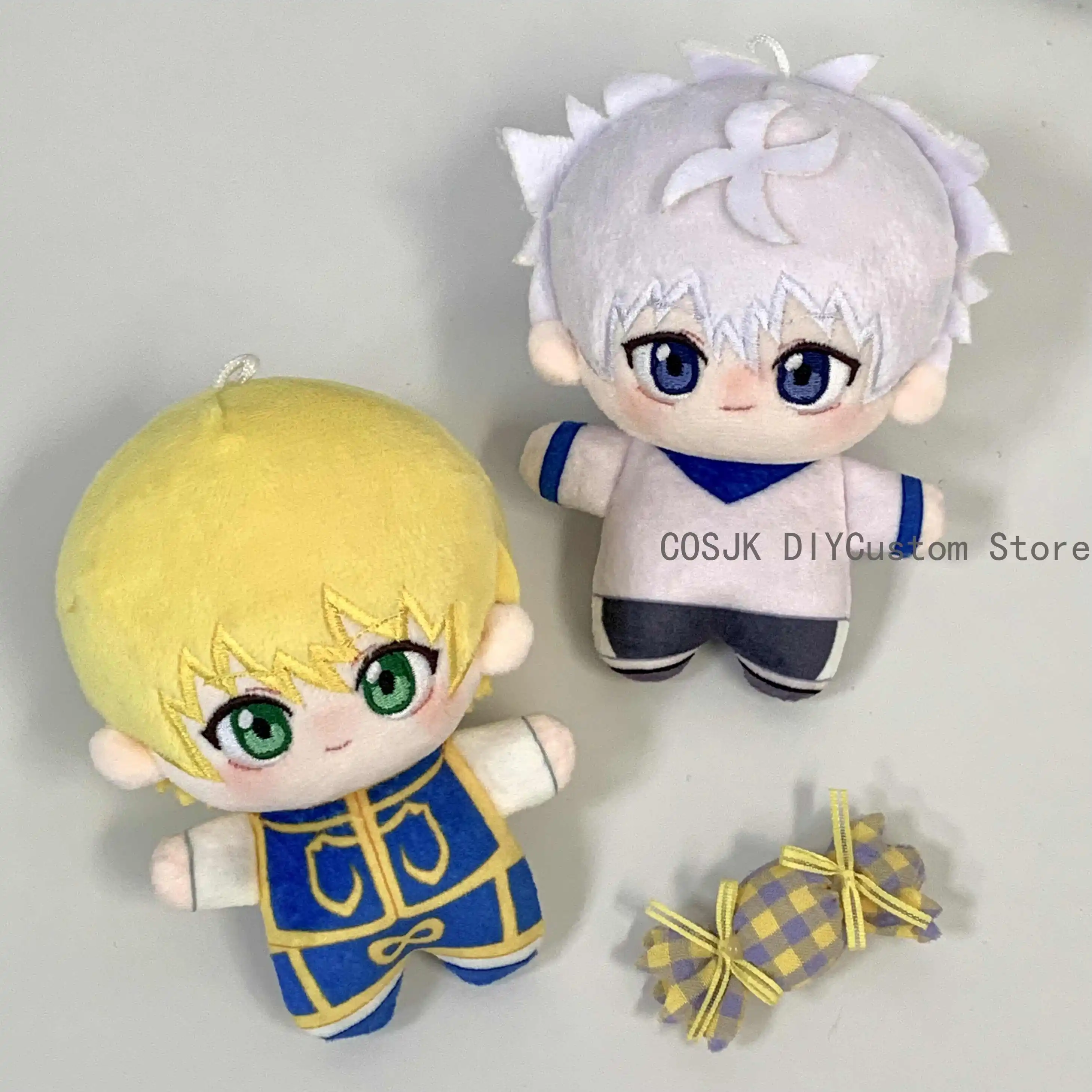 Kurapika Killua Zoldyck 10cm Anime Cute Starfish Body Mini Puppet Plush Pendant Keychain Figures Mascot Halloween Gift