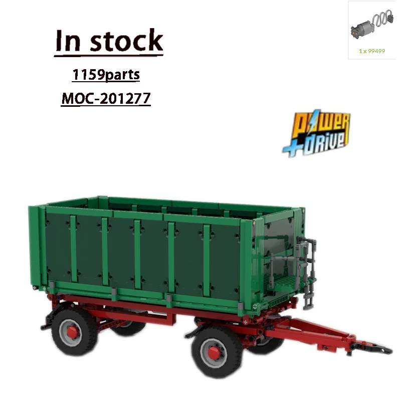 

MOC-201277, новый фермерский грузовой транспортер, самосвал, строительные блоки, модель 1159, деталиMOC, креативные игрушки для мальчиков и детей, подарки на день рождения