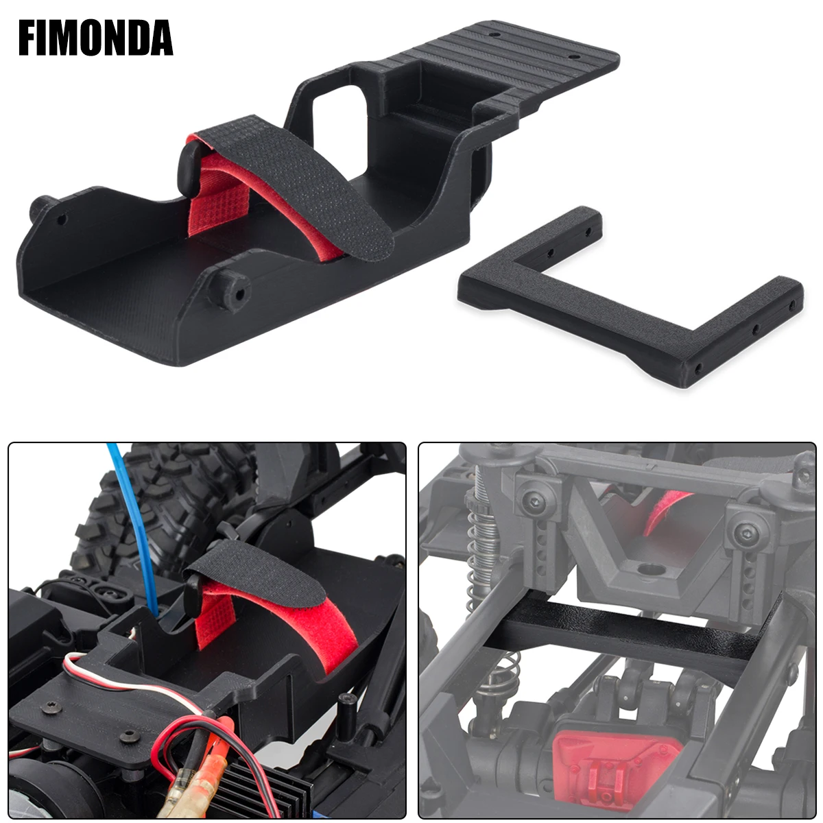 Caja de batería RC Crawler de baja gravedad central para TRX4 TRX6, reemplaza la pieza original # 8226 # 8327, actualización de coche a escala 1/10