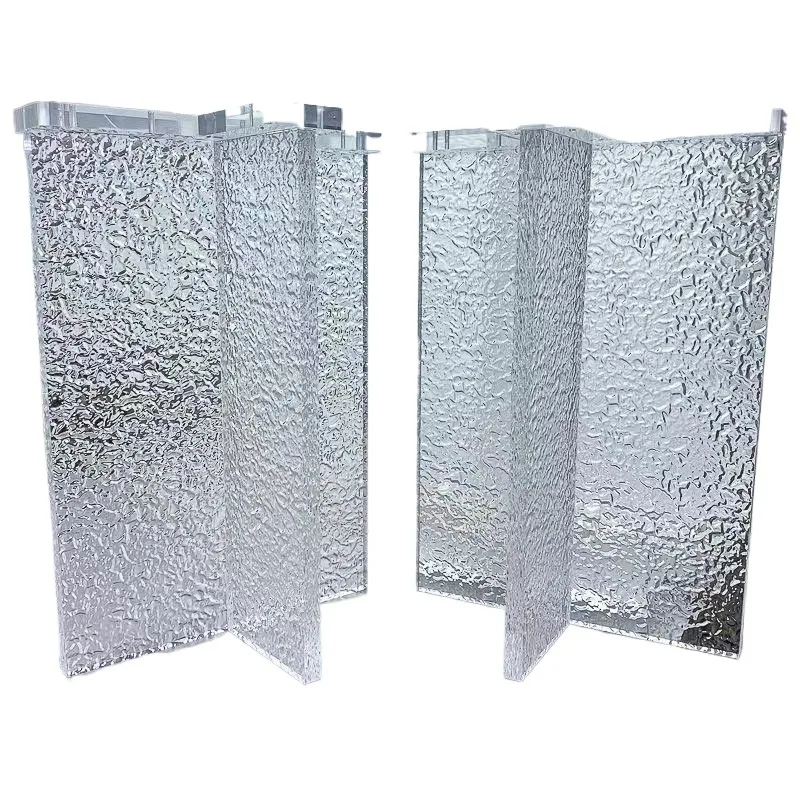 

Acrylic pattern legs transparent matte support feet dining table coffee bracket island table gradual change