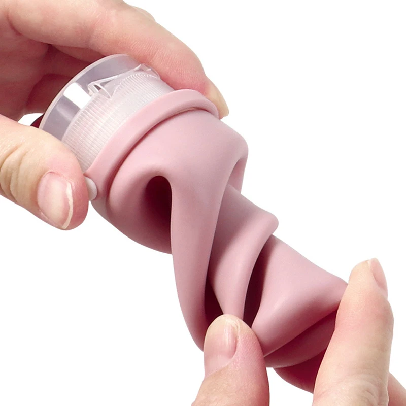 Dispenser di Gel doccia per sapone in Silicone Dispenser per Shampoo bottiglia per lozione tubo per spremere bagno bottiglia per pompa vuota