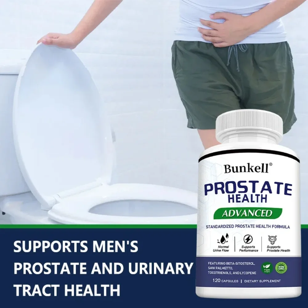 Men's Health Supplement with Saw Palmetto Extract Capsules, Non-GMO Premium Formula