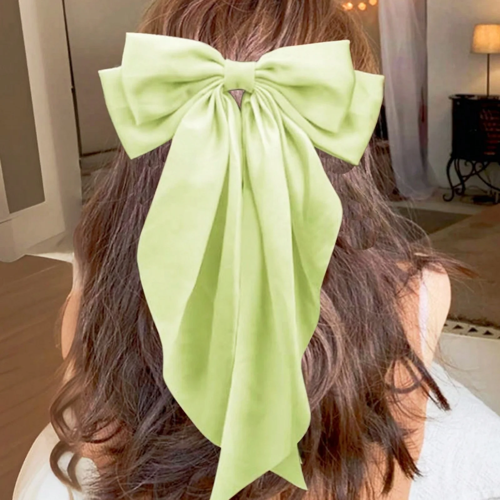 16 Stück französische Haarschleifen in zufälliger Farbe, Vintage-Haarspangen mit großer Schleife, elegante metallische Haarspangen, Haarschmuck, Vorteilspack, für B – Detail 3