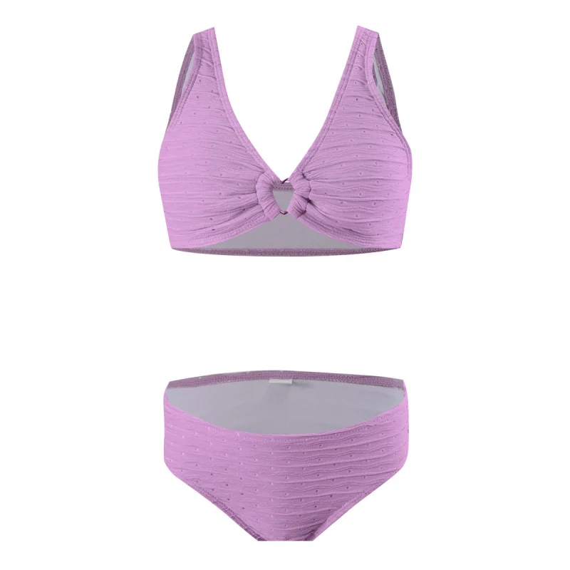 

New Children's Swimwear Solid Color Sexy Girls Bikini Set Girls Swimwear